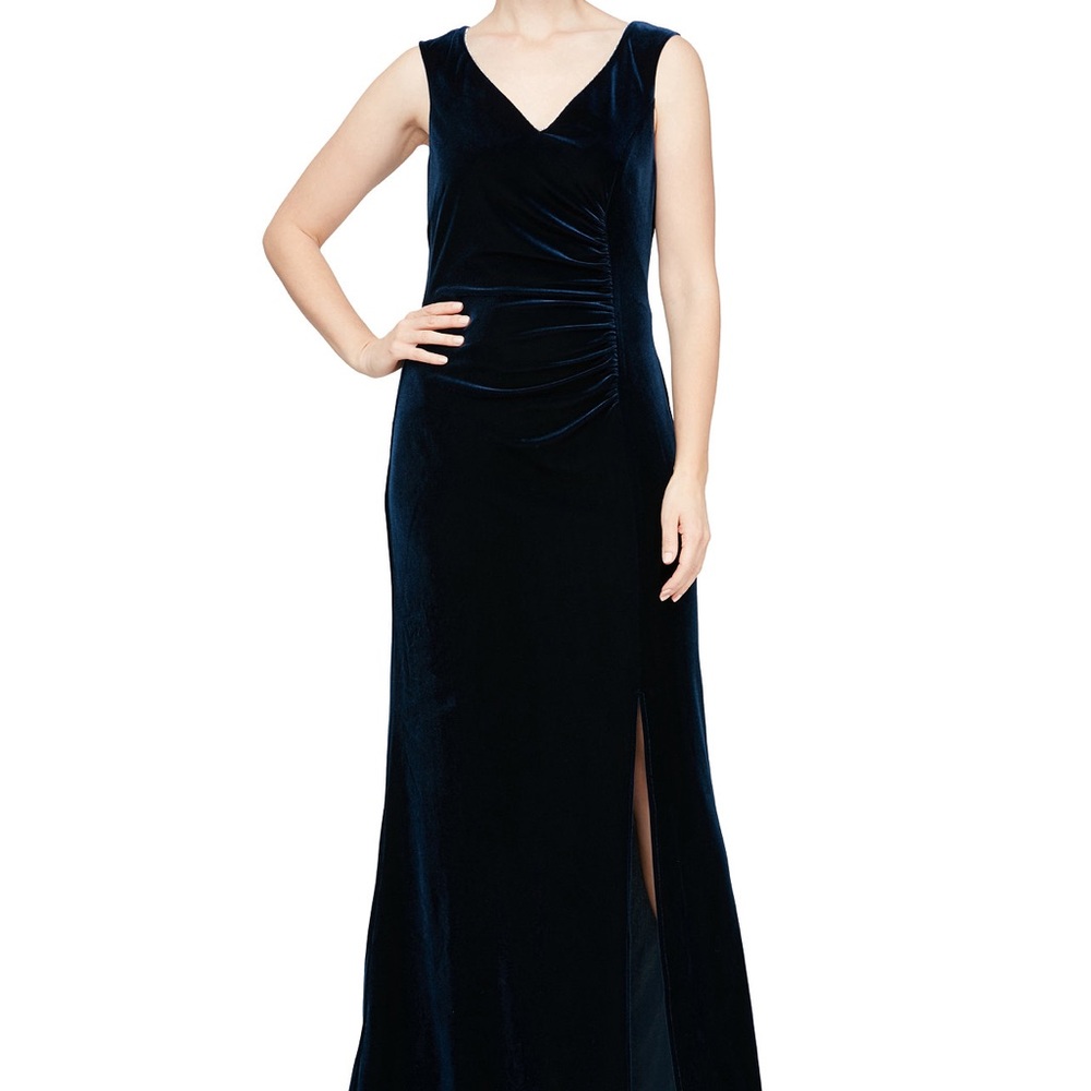 Women's Velvet Rhinestone-Trim Dress